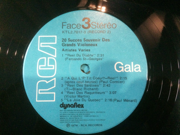 Various - 20 Succès Souvenir des Grand Violoneux | RCA Gala (KTL2-7017) - 4 Various - 20 Succès Souvenir des Grand Violoneux | RCA Gala (KTL2-7017) - 4