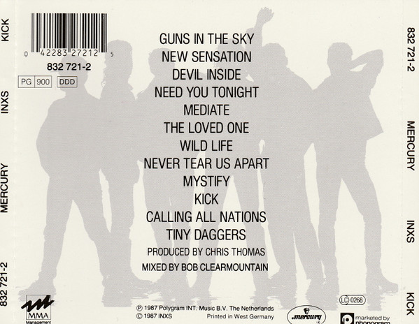 INXS - Kick | Mercury (832 721-2) - 2