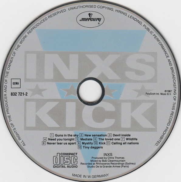 INXS - Kick | Mercury (832 721-2) - 3