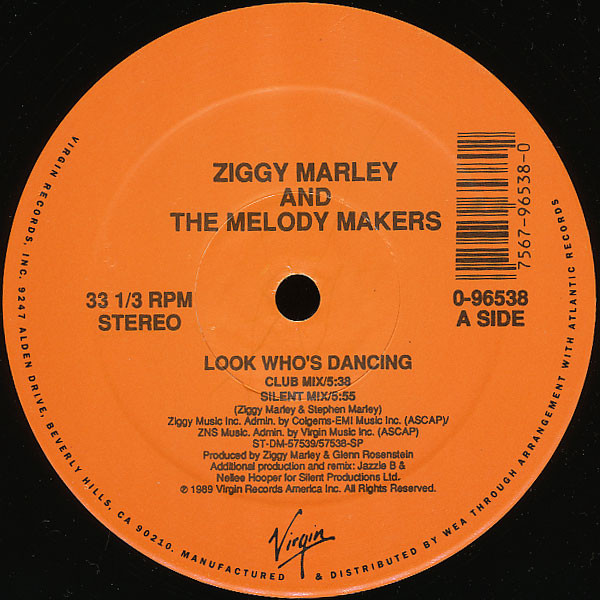 Ziggy Marley And The Melody Makers - Look Who's Dancing | Virgin (0-96538) - 4 Ziggy Marley And The Melody Makers - Look Who's Dancing | Virgin (0-96538) - 4