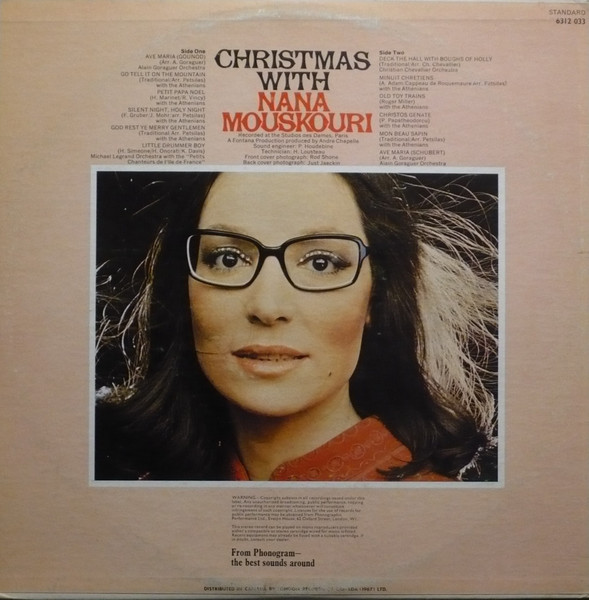 Nana Mouskouri - Christmas With Nana Mouskouri | Fontana (6312 033) - 2 Nana Mouskouri - Christmas With Nana Mouskouri | Fontana (6312 033) - 2