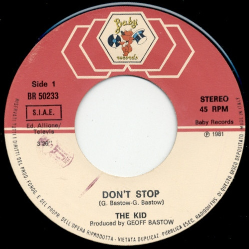 K.I.D. - Don't Stop | Baby Records (BR 50233) - 3