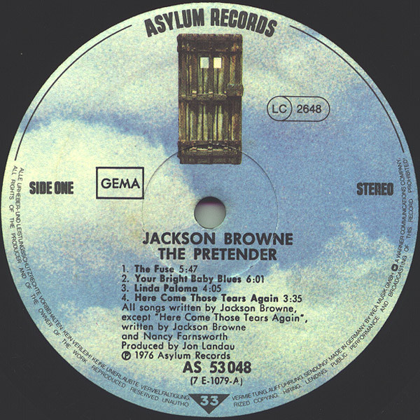 Jackson Browne - The Pretender | Asylum Records (AS 53 048) - 3
