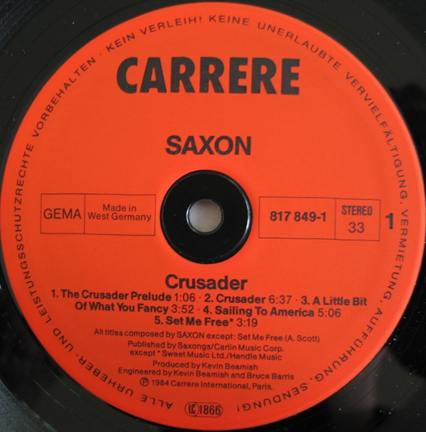 Saxon - Crusader | Carrere (817 849-1) - 4 Saxon - Crusader | Carrere (817 849-1) - 4