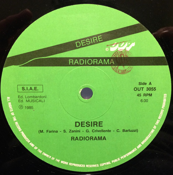 Radiorama / Patrick Colby - Desire / Mandrill | Out (OUT 3055) - main