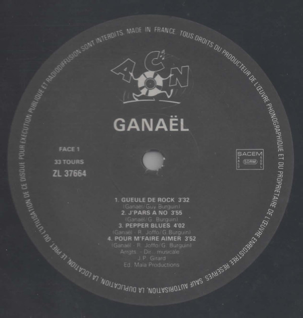 Ganaël - Gueule De Rock | ACN (ZL 37664) - 2