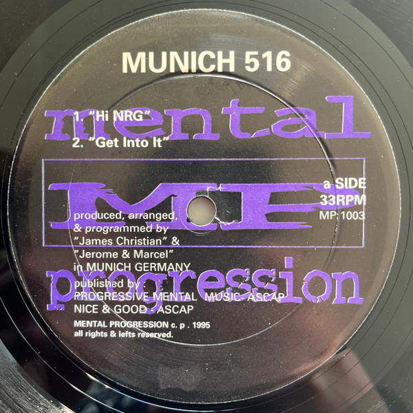 Various - Munich 516 | Mental Progression (MP 1003) - 2 Various - Munich 516 | Mental Progression (MP 1003) - 2