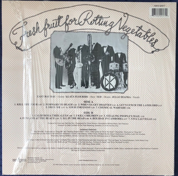 Dead Kennedys - Fresh Fruit For Rotting Vegetables | Manifesto (MFO 42917) - 3