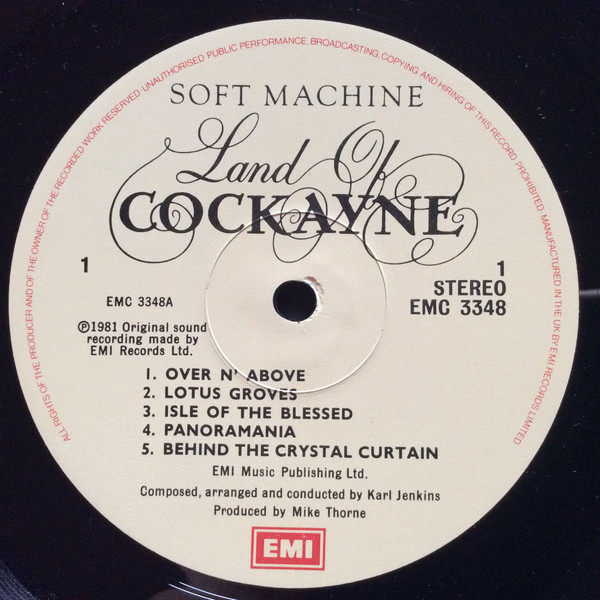 Soft Machine - Land Of Cockayne | EMI (EMC 3348) - 3
