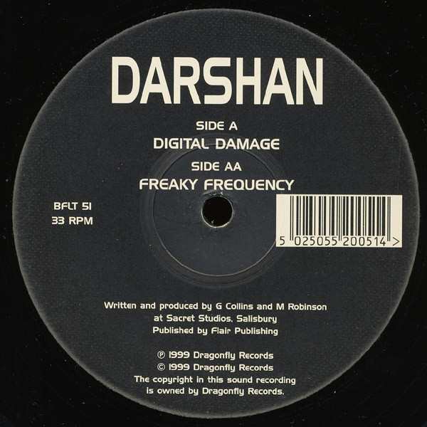 Darshan - Digital Damage / Freaky Frequency | Dragonfly Records (BFLT 51) - main