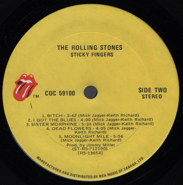 The Rolling Stones - Sticky Fingers [Vinyl] | Rolling Stones Records (COC 59100) - 4
