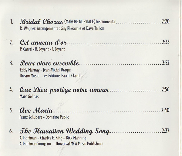 Patrick Norman - Les Plus Belles Chansons De Mariage | PGC Musique (PGC-CD-9415) - 4 Patrick Norman - Les Plus Belles Chansons De Mariage | PGC Musique (PGC-CD-9415) - 4