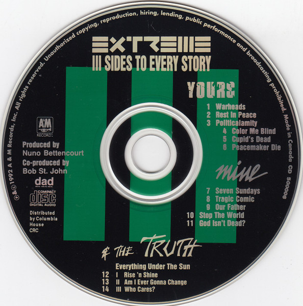 Extreme - III Sides To Every Story [CD] | A&M Records (31454 0006 2) - 3