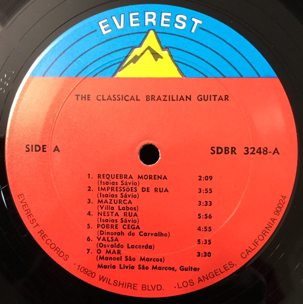 Maria Livia Sao Marcos - The Classical Brazilian Guitar | Everest (3248) - 3
