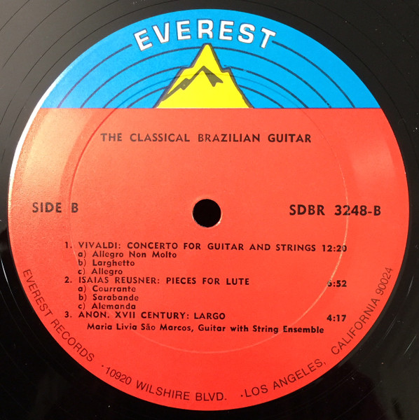 Maria Livia Sao Marcos - The Classical Brazilian Guitar | Everest (3248) - 4