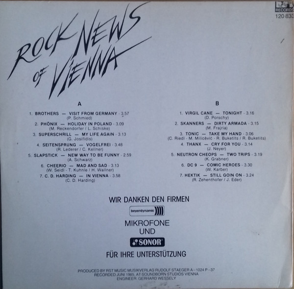 Various - Rock News Of Vienna | RST Records (120 833) - 2 Various - Rock News Of Vienna | RST Records (120 833) - 2