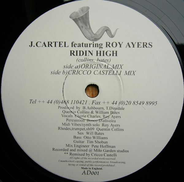 J. Cartel Featuring Roy Ayers - Ridin' High | ADmix (AD001) - main J. Cartel Featuring Roy Ayers - Ridin' High | ADmix (AD001) - main