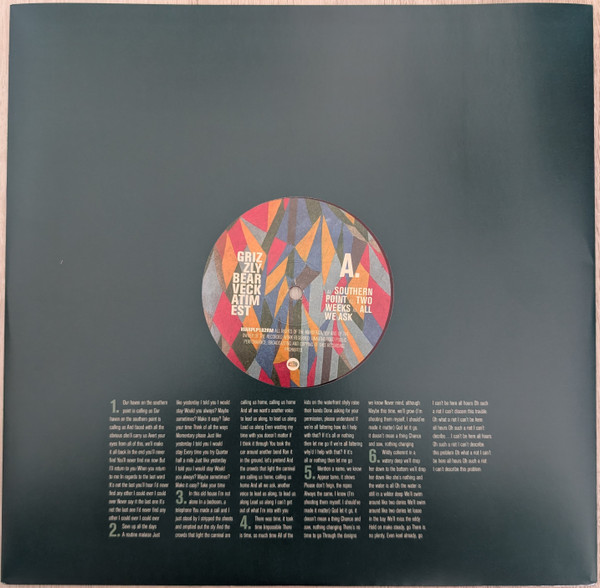 Grizzly Bear - Veckatimest | Warp Records (WARPLP182RM) - 2 Grizzly Bear - Veckatimest | Warp Records (WARPLP182RM) - 2