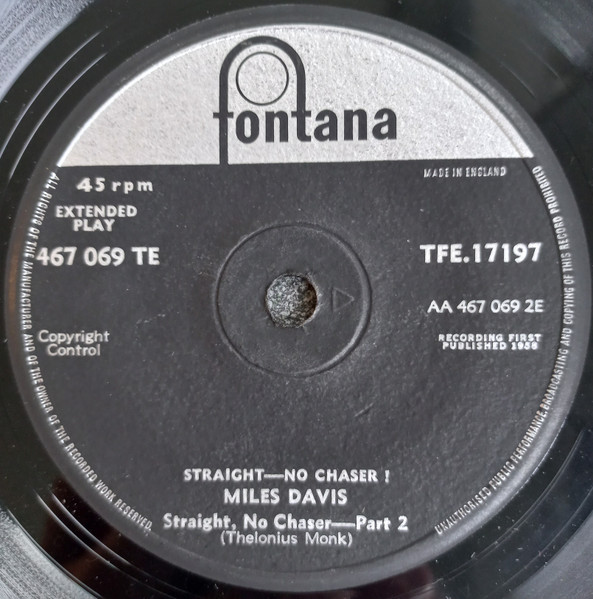 Miles Davis - Straight-No Chaser! | Fontana (TFE 17197) - 4
