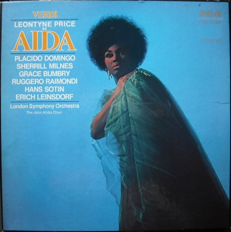 Giuseppe Verdi , Leontyne Price , Placido Domingo , Sherrill Milnes , Grace Bumbry , Ruggero Raimondi , Hans Sotin , Erich Leinsdorf , London Symphony Orchestra , John Alldis Choir - Aida | RCA Red Seal (LSC 6198 (3)) - main