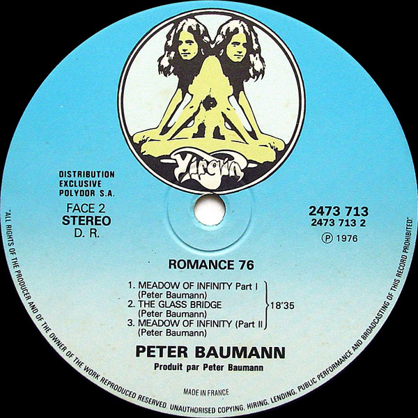 Peter Baumann - Romance 76 | Virgin (2473 713) - 4 Peter Baumann - Romance 76 | Virgin (2473 713) - 4