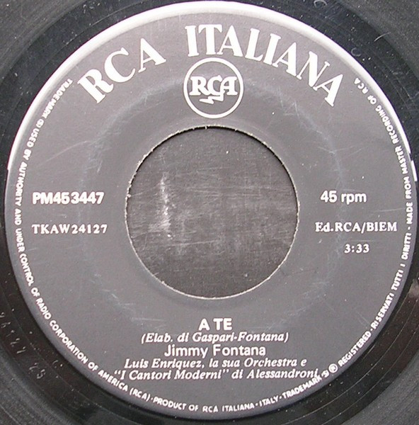 Jimmy Fontana - La Nostra Favola | RCA Italiana (PM 3447) - 4 Jimmy Fontana - La Nostra Favola | RCA Italiana (PM 3447) - 4
