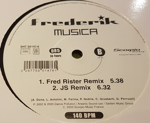 Frederik - Musica | Scorpio Music (SHT S0147.6) - 2 Frederik - Musica | Scorpio Music (SHT S0147.6) - 2