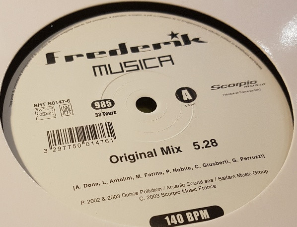 Frederik - Musica | Scorpio Music (SHT S0147.6) - main Frederik - Musica | Scorpio Music (SHT S0147.6) - main
