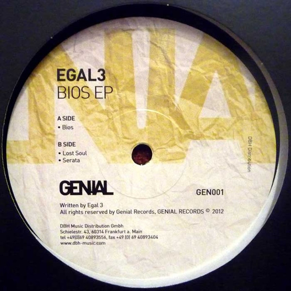 Egal 3 - Bios EP | Genial Records (GEN001) - main