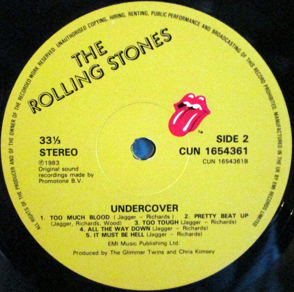 The Rolling Stones - Undercover | Rolling Stones Records (CUN 1654361) - 4 The Rolling Stones - Undercover | Rolling Stones Records (CUN 1654361) - 4