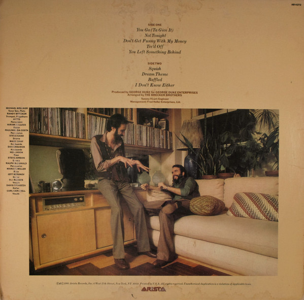 The Brecker Brothers - Detente | Arista (AB 4272) - 2 The Brecker Brothers - Detente | Arista (AB 4272) - 2
