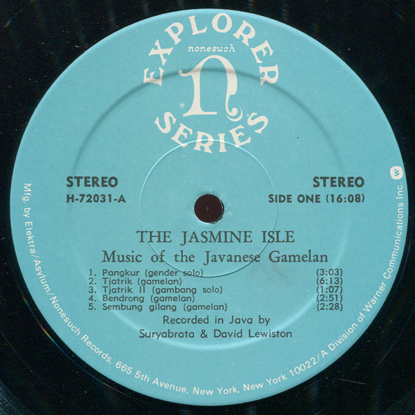 Unknown Artist - The Jasmine Isle (Javanese Gamelan Music) | Nonesuch (H-72031) - 2 Unknown Artist - The Jasmine Isle (Javanese Gamelan Music) | Nonesuch (H-72031) - 2