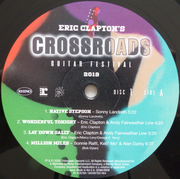 Eric Clapton - Eric Clapton's Crossroads Guitar Festival 2019 | Rhino Records (R1 628789) - 3 Eric Clapton - Eric Clapton's Crossroads Guitar Festival 2019 | Rhino Records (R1 628789) - 3