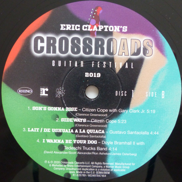 Eric Clapton - Eric Clapton's Crossroads Guitar Festival 2019 | Rhino Records (R1 628789) - 4 Eric Clapton - Eric Clapton's Crossroads Guitar Festival 2019 | Rhino Records (R1 628789) - 4
