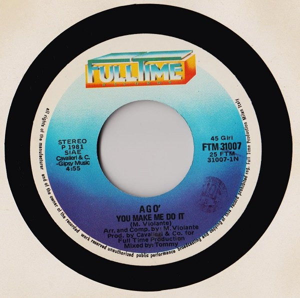 Ago - You Make Me Do It | Full Time Records (FTM 31007) - 2