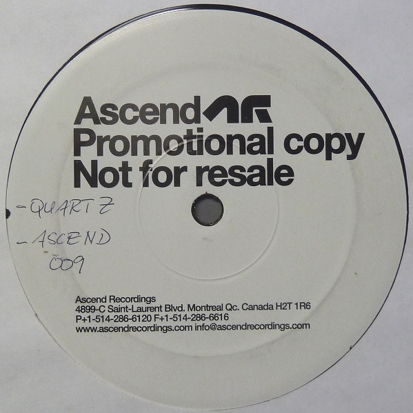 Quartz - Plastic Heat EP | Ascend Recordings (ASC009) - main