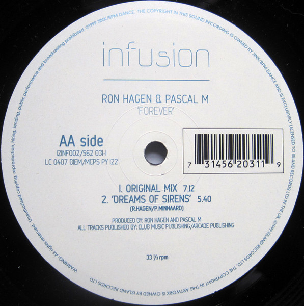 Ron Hagen & Pascal M. - Forever | Infusion (12INF002) - 2 Ron Hagen & Pascal M. - Forever | Infusion (12INF002) - 2