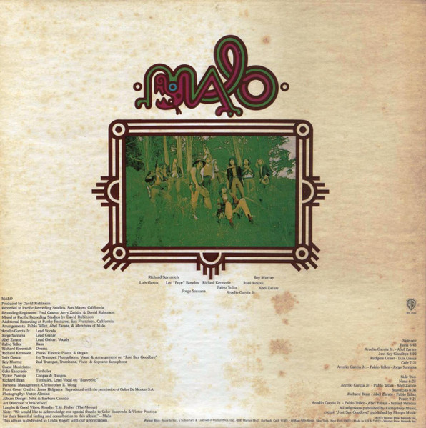 Malo - Malo | Warner Bros. Records (BS 2584) - 2