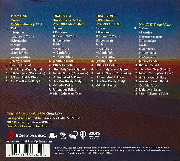 Emerson, Lake & Palmer - Tarkus | Legacy (88691937962) - 2