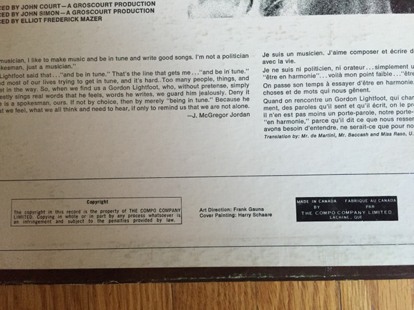 Gordon Lightfoot - The Best Of Gordon Lightfoot | United Artists Records (UAS 6754) - 3 Gordon Lightfoot - The Best Of Gordon Lightfoot | United Artists Records (UAS 6754) - 3