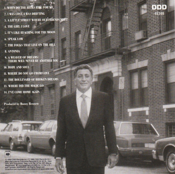 Tony Bennett - Astoria: Portrait Of The Artist | Columbia (CK 45348) - 2 Tony Bennett - Astoria: Portrait Of The Artist | Columbia (CK 45348) - 2