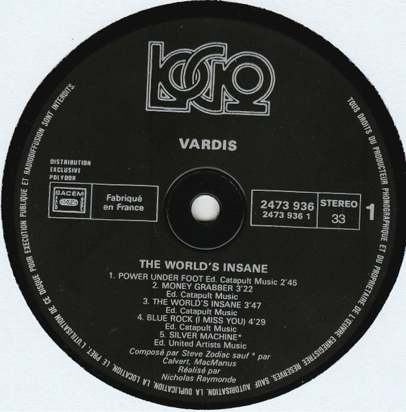 Vardis - The World's Insane | Logo (2473 936) - 2