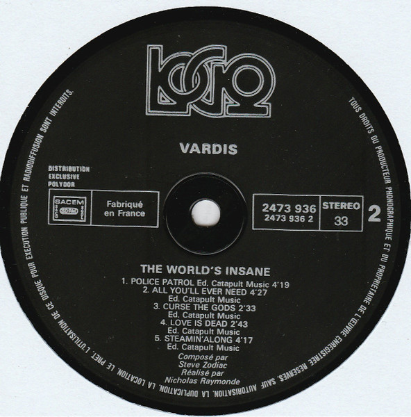 Vardis - The World's Insane | Logo (2473 936) - 3