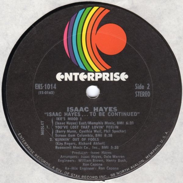 Isaac Hayes - ...To Be Continued | Enterprise (ENS-1014) - 4