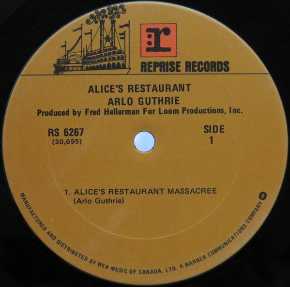Arlo Guthrie - Alice's Restaurant [Vinyl] | Reprise Records (RS-6267) - 3