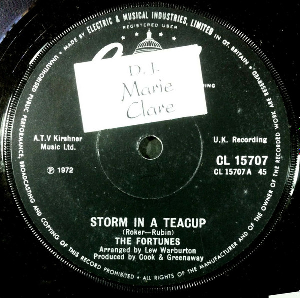 The Fortunes - Storm In A Teacup | Capitol Records (CL 15707) - main
