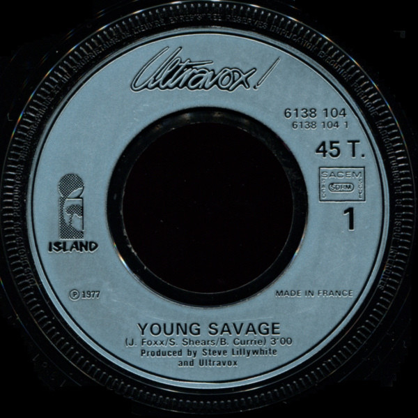 Ultravox - Young Savage | Island Records (6138 104) - 3