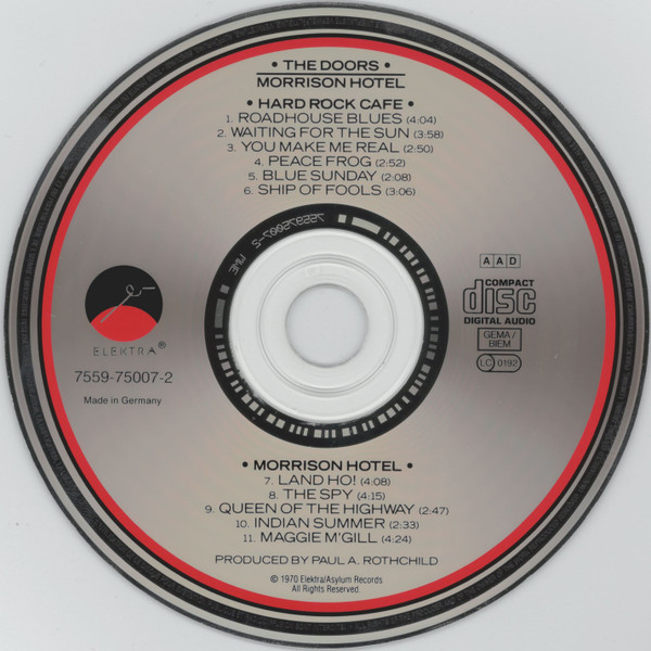 The Doors - Morrison Hotel | Elektra (7559-75007-2) - 3