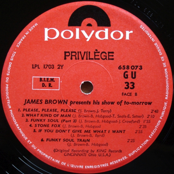 James Brown - James Brown Presents His Show Of Tomorrow | Polydor (658 073) - 4