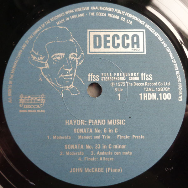 Joseph Haydn - John McCabe - The Haydn Piano Sonatas Volume 1 | Decca (1 HDN 100/2) - 3 Joseph Haydn - John McCabe - The Haydn Piano Sonatas Volume 1 | Decca (1 HDN 100/2) - 3